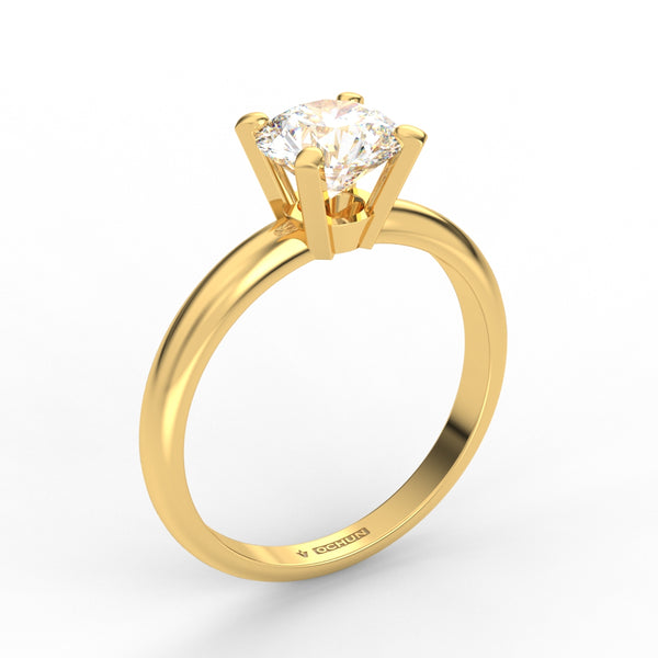 Adeline AC003D14K - Anillo de Compromiso Oro 14K Diamante