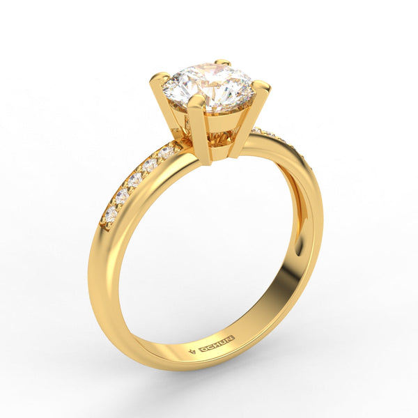 Adelineth AC004M18K - Anillo de Compromiso Oro 18K