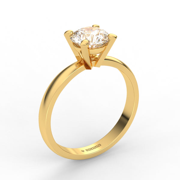 Cora AC005M14K - Anillo de Compromiso Oro 14K Moissanita