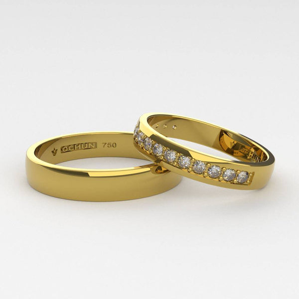 Merak - Anillos De Matrimonio Oro 18K - Ochun Joyeros - Ochun Joyeros