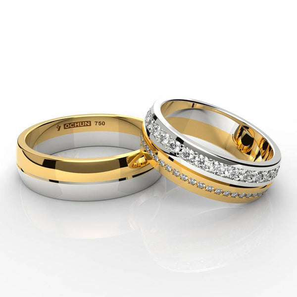 Azarel - Anillos de Matrimonio Oro 18K - Ochun Joyeros - Ochun Joyeros