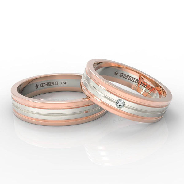 Declan - Anillos de Matrimonio Oro 18K - Ochun Joyeros - Ochun Joyeros