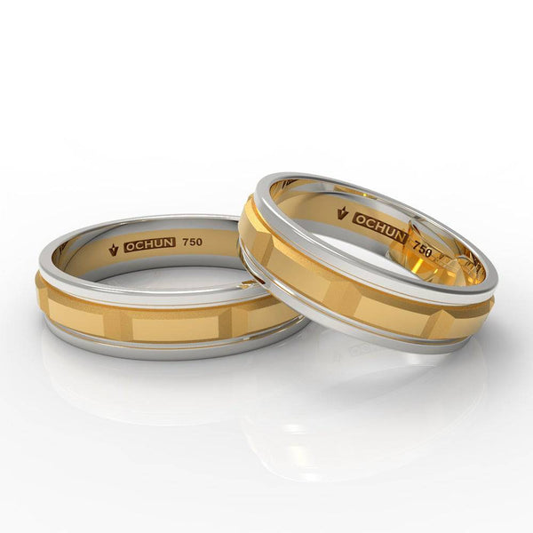 Makeda - Anillos De Matrimonio Oro 18K - Ochun Joyeros - Ochun Joyeros