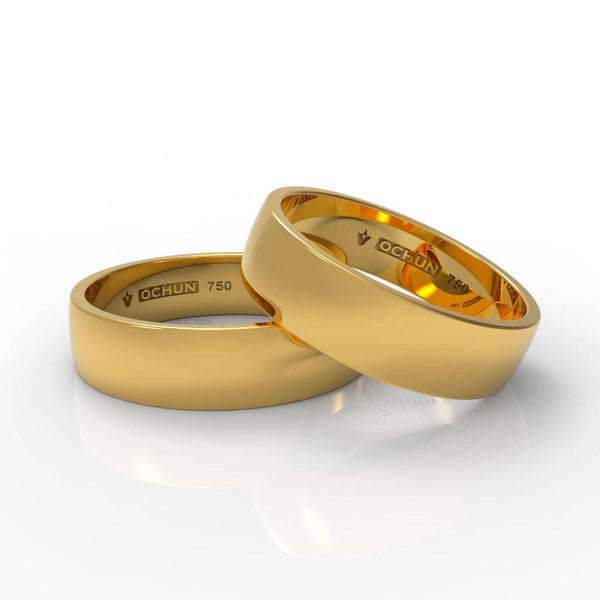 Odedya Penta - Anillos De Matrimonio Oro 18K - Ochun Joyeros - Ochun Joyeros