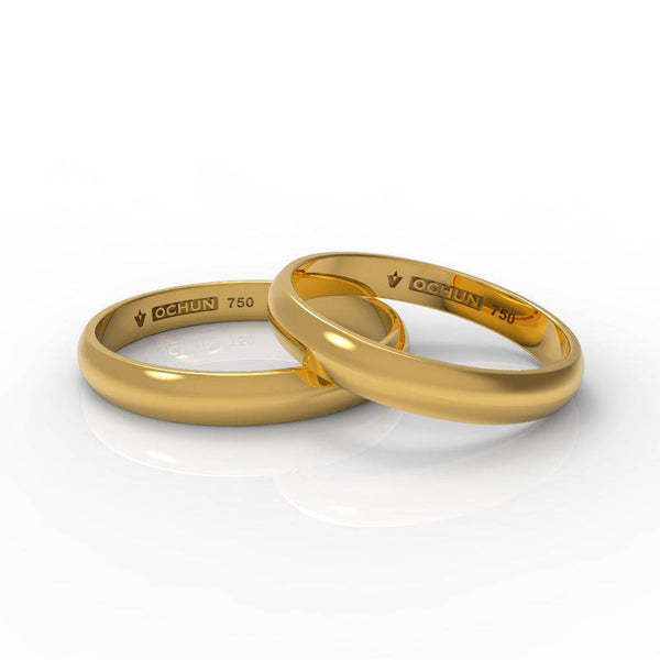 Oliphant Tríto - Anillos De Matrimonio Oro 18K - Ochun Joyeros - Ochun Joyeros