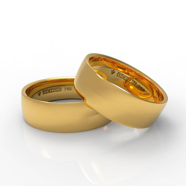 Aryeh Ékto - Anillos De Matrimonio Oro 18K - Ochun Joyeros - Ochun Joyeros