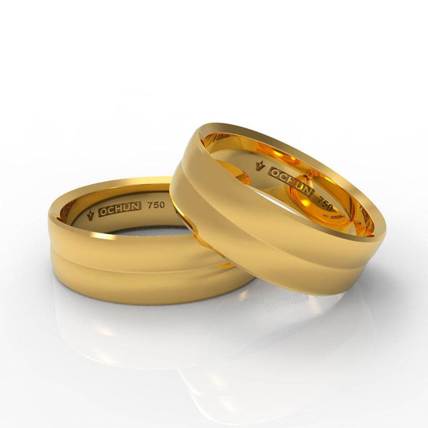 Zelig Ékto - Anillos De Matrimonio Oro 18K - Ochun Joyeros - Ochun Joyeros
