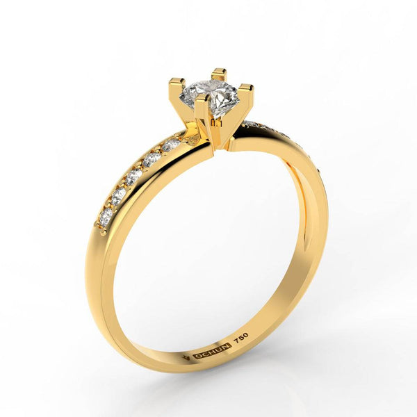 Verónica New - Anillos de Compromiso Oro 18K - Ochun Joyeros - Ochun Joyeros