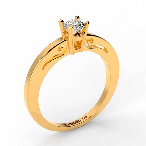 Jazmín - Anillos de Compromiso Oro 18K - Ochun Joyeros - Ochun Joyeros