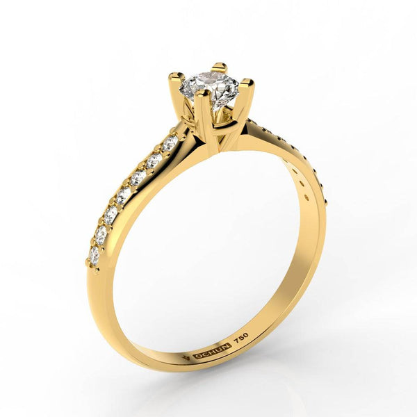 Evelyne - Anillos de Compromiso Oro 18K - Ochun Joyeros - Ochun Joyeros