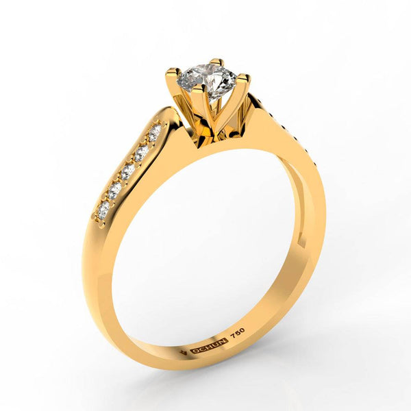 Ánthos Diáforoi - Anillos de Compromiso Oro 18K -Ochun Joyeros - Ochun Joyeros