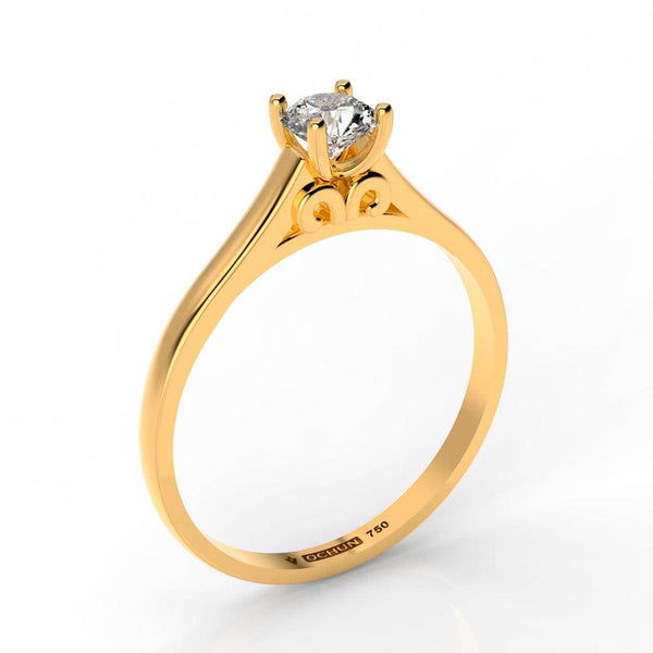 Zaida - Anillos de Compromiso Oro 18K - Ochun Joyeros - Ochun Joyeros
