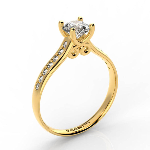 Lilium Lámpsi - Anillos de Compromiso Oro 18K - Ochun Joyeros - Ochun Joyeros