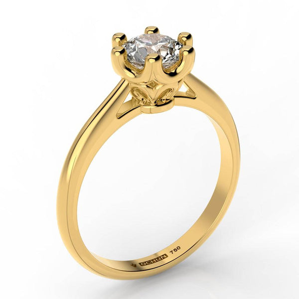 Amalia - Anillos De Compromiso Oro 18K - Ochun Joyeros - Ochun Joyeros