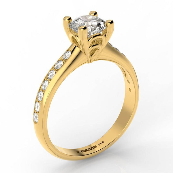 Ava Finit - Anillos De Compromiso Oro 18K - Ochun Joyeros - Ochun Joyeros