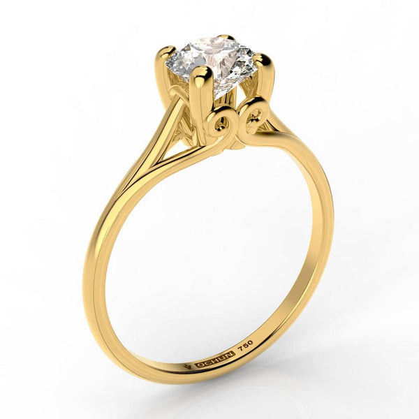 Alodi - Anillos De Compromiso Oro 18K - Ochun Joyeros - Ochun Joyeros