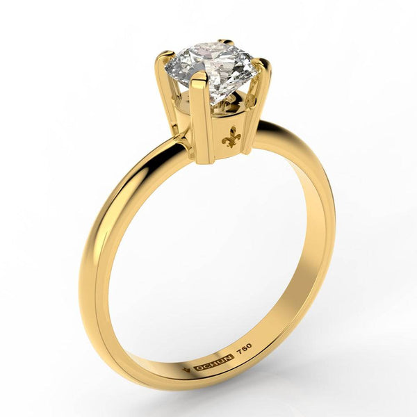 Fleur Lys - Anillos De Compromiso Oro 18K - Ochun Joyeros - Ochun Joyeros